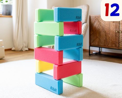 Tårn af 12 RIWI® mini klodser