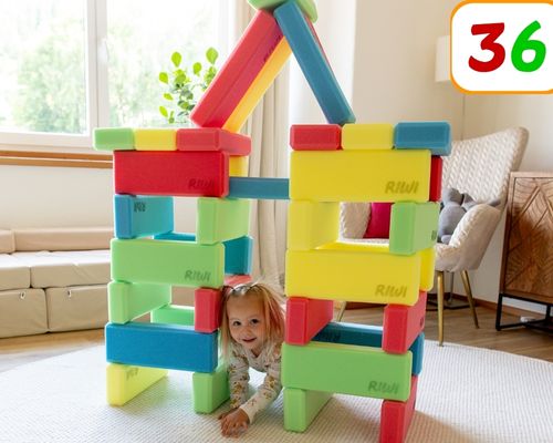 Hus af 36 RIWI® mini klodser