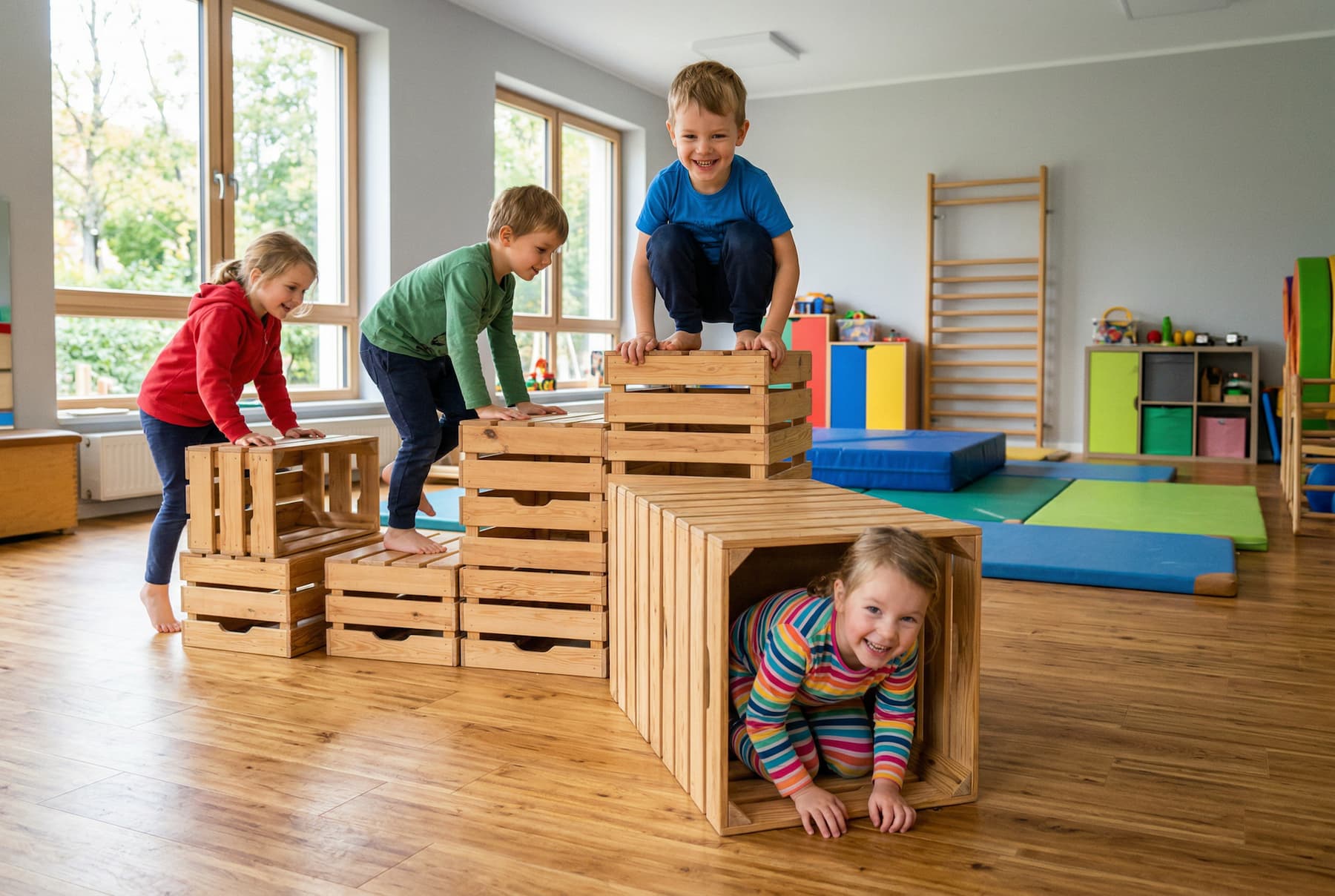 Bewegungsbaustelle Kita: Material, Ideen & Pädagogik (2026) – RIWI buildit