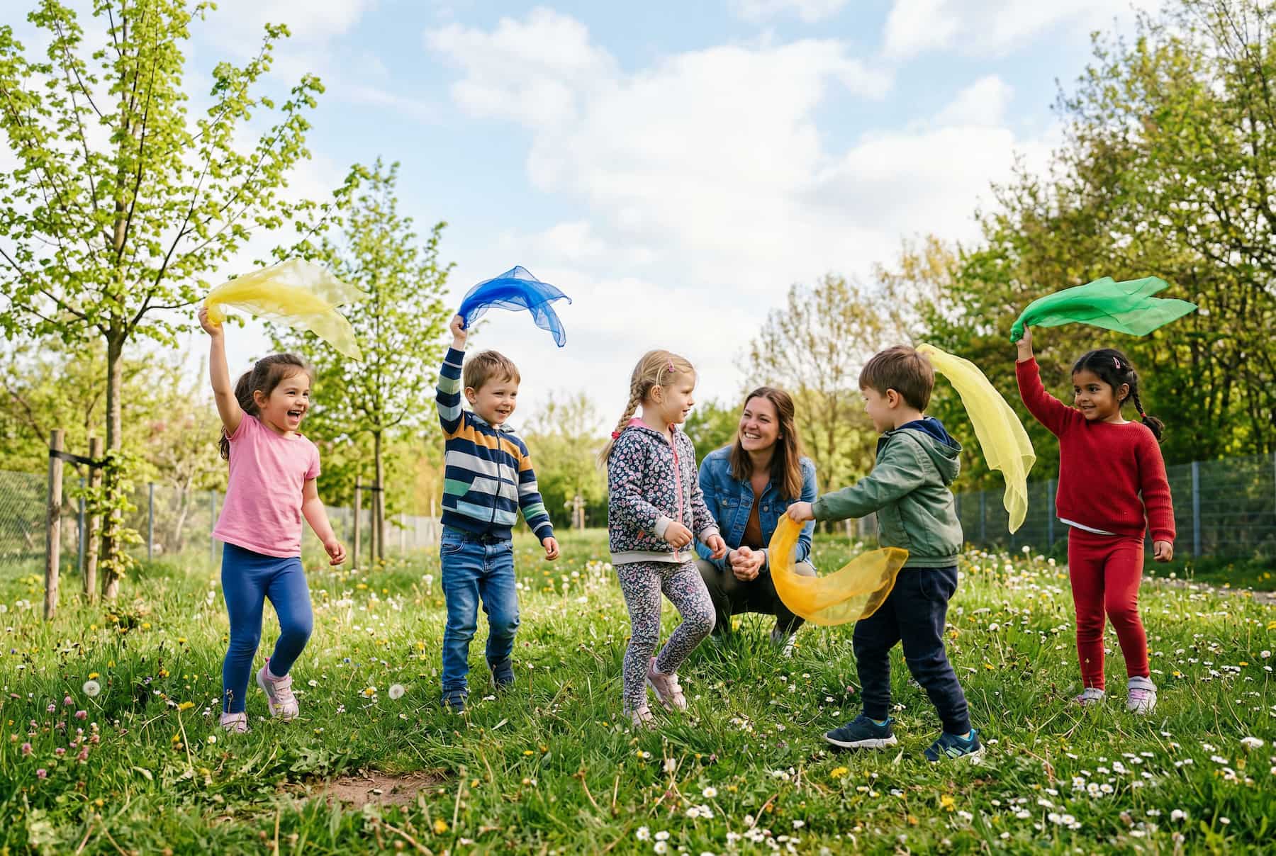 Bewegungsspiele im Kindergarten: Frühling-Ideen für Kinder – RIWI buildit