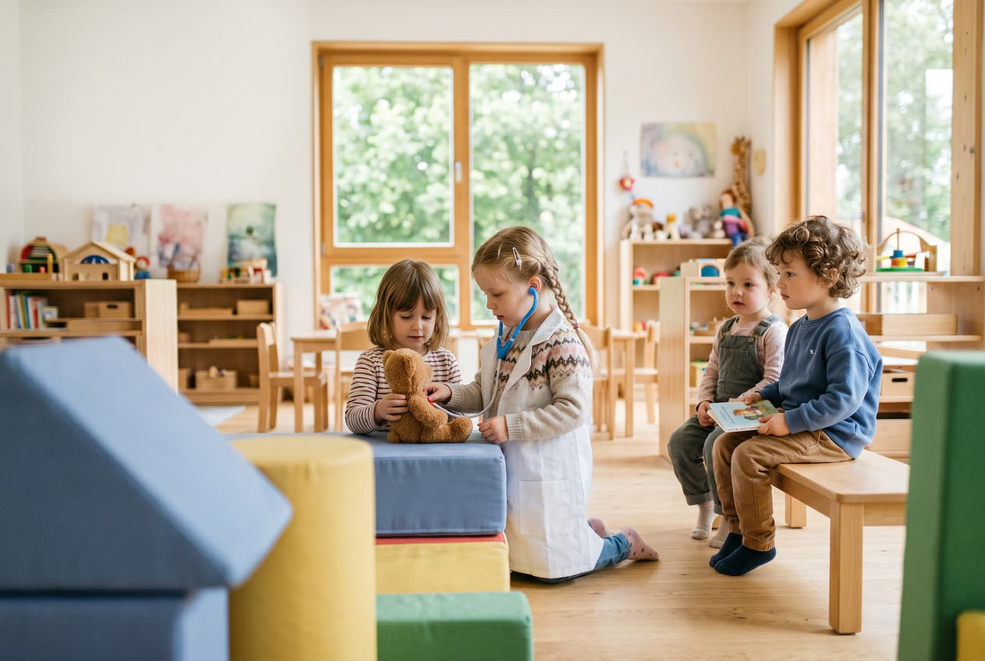 Rollenspiele im Kindergarten: Mit Fantasie, Bewegung und XXL-Bausteinen die Welt entdecken
