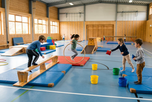 Stationen für Kinderturnen