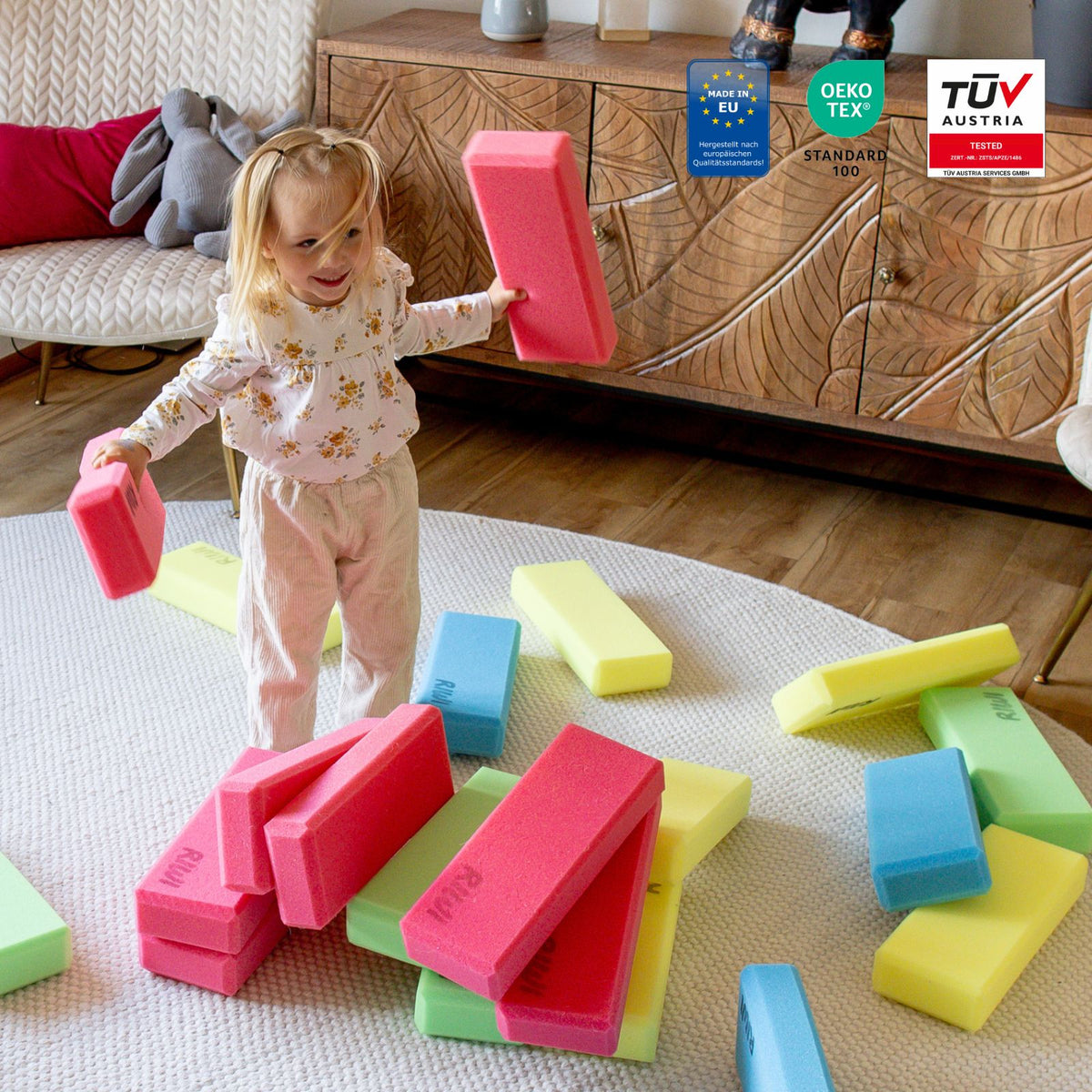 RIWI XXL blocs de construction en mousse | jouets de construction à partir de 3 ans – RIWI buildit RIWI XXL blocs de construction en mousse | jouets de construction à partir de 3 ans – RIWI buildit