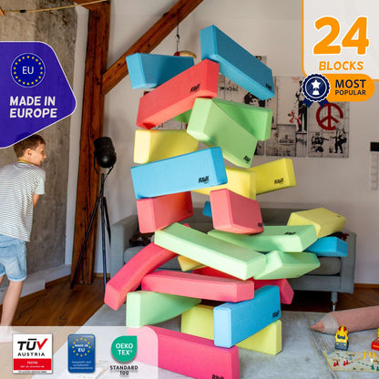 24 RIWI Bausteine hergestellt in Europa