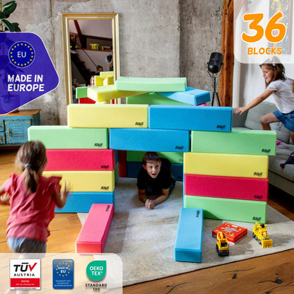 36 RIWI Bausteine hergestellt in Europa