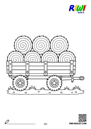 Ausmalbild Bauernhof Nr. 13 – Malvorlage zum Ausdrucken