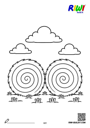 Ausmalbild Bauernhof Nr. 15 – Malvorlage zum Ausdrucken