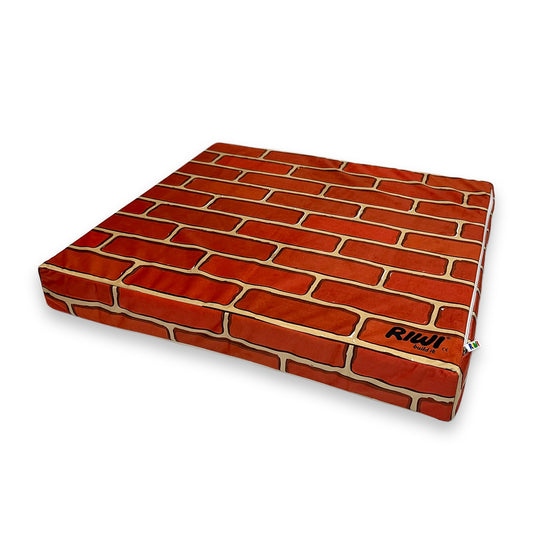 RIWI® World Velours-Bezug Ziegelmauer – BIG, 71 × 80 × 10 cm