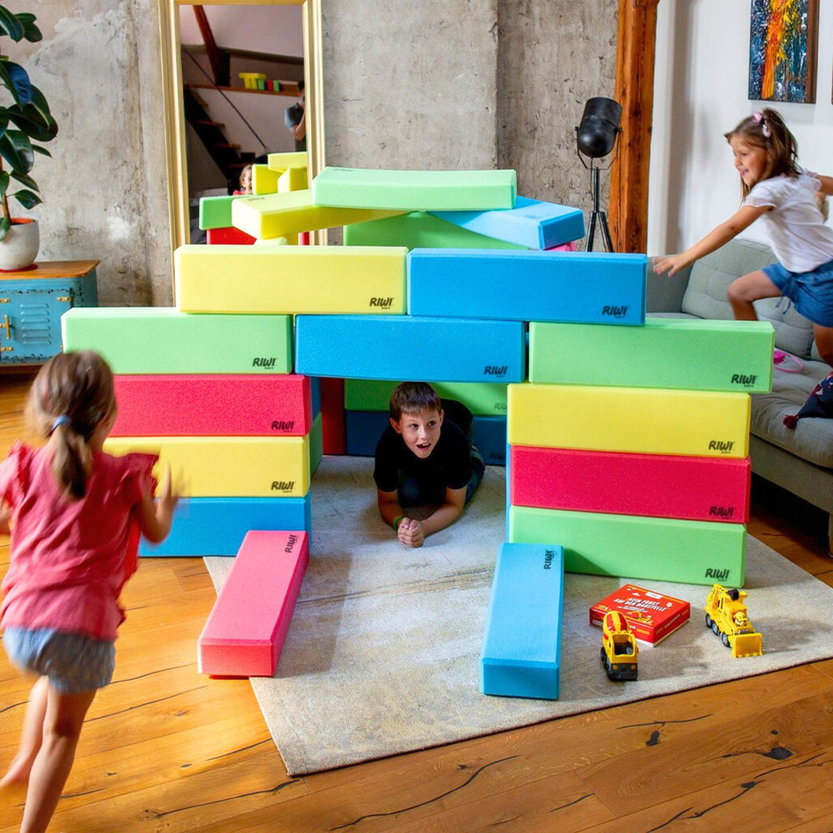 RIWI® XXL Schaumstoff-Bausteine – Das Original für großen Spielspaß ...