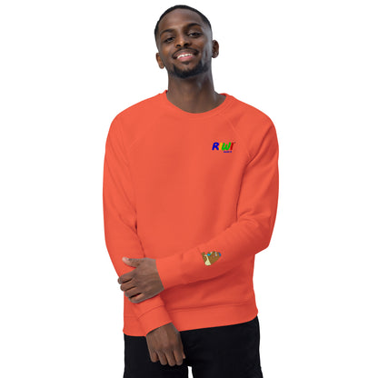  RIWI® Unisex organiczny raglanowy sweter dla dorosłych