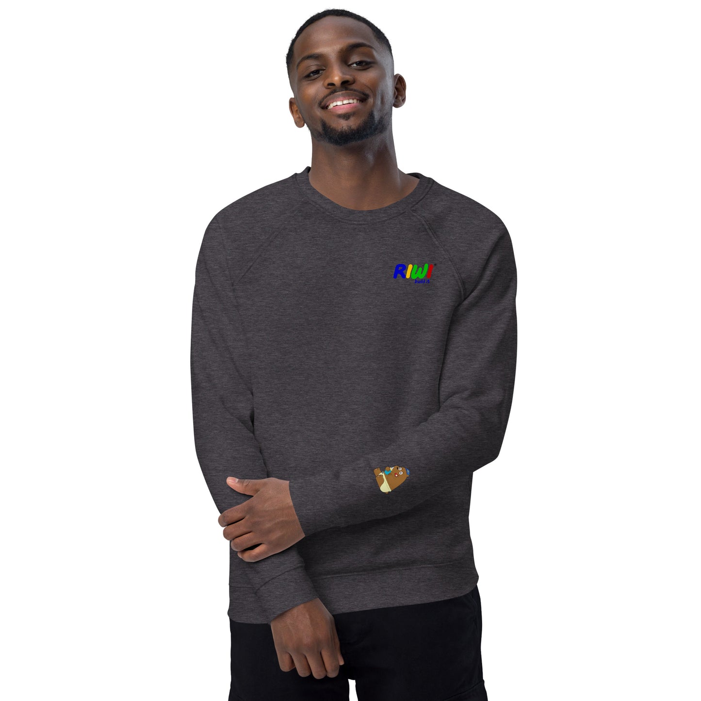 RIWI® Unisex Organic Raglan Sweater para adultos