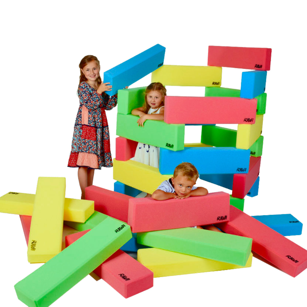 GIGI Bloks Taille XL 96 Briques Geantes en Carton Empilables & Emboîtables | Gros Bloc de Construction Enfant Robustes, Faciles à Assembler | Jeux de Construction Enfant Créatifs & Éducatifs GIGI Bloks Taille XL 96 Briques Geantes en Carton Empilables & Emboîtables | Gros Bloc de Construction Enfant Robustes, Faciles à Assembler | Jeux de Construction Enfant Créatifs & Éducatifs